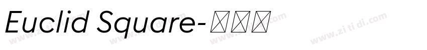 Euclid Square字体转换